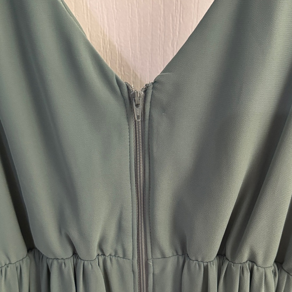 Birdy Grey Teal Maxi Dress Size Small EUC - Picture 6 of 7